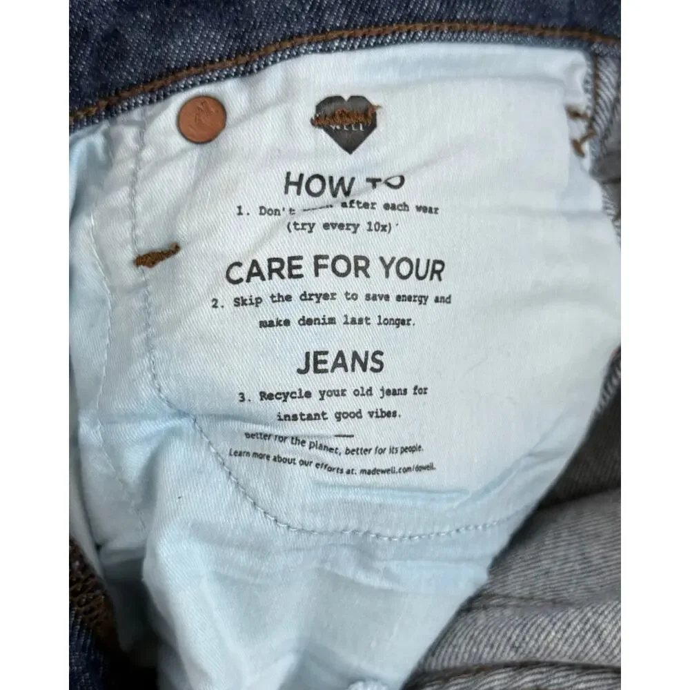 Madewell 10” High Rise Skinny Jeans Women’s 26 Blue Stretch Denim - Picture 5 of 10